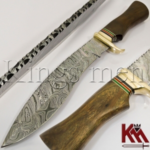 Damascus Hunting Knives-KMK - 1521